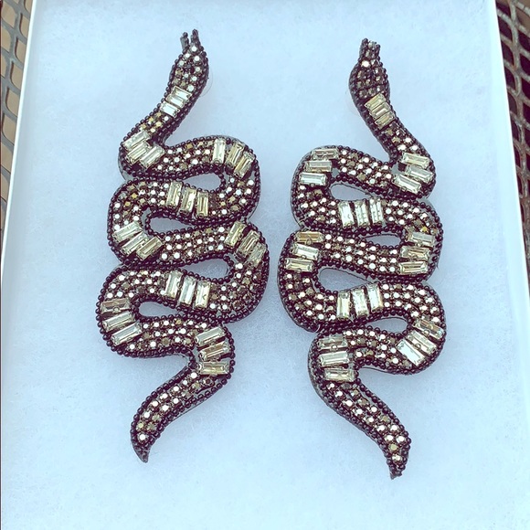 Jewelry - Beaded Snake Earrings
